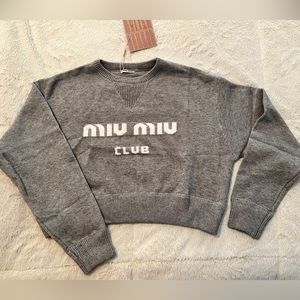 Miu Miu crop sweater -NEW